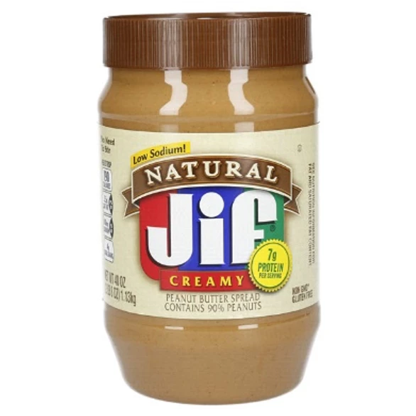 Jif 40oz Natural Creamy Pbtr - JIF