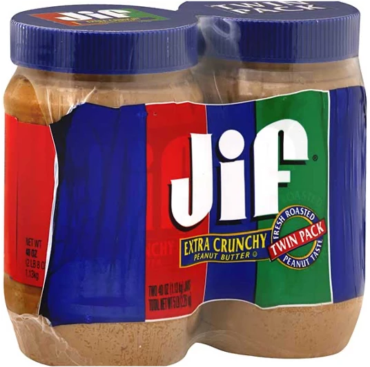 Jif 80 Oz Crunchy Pbtr Twnpk - JIF