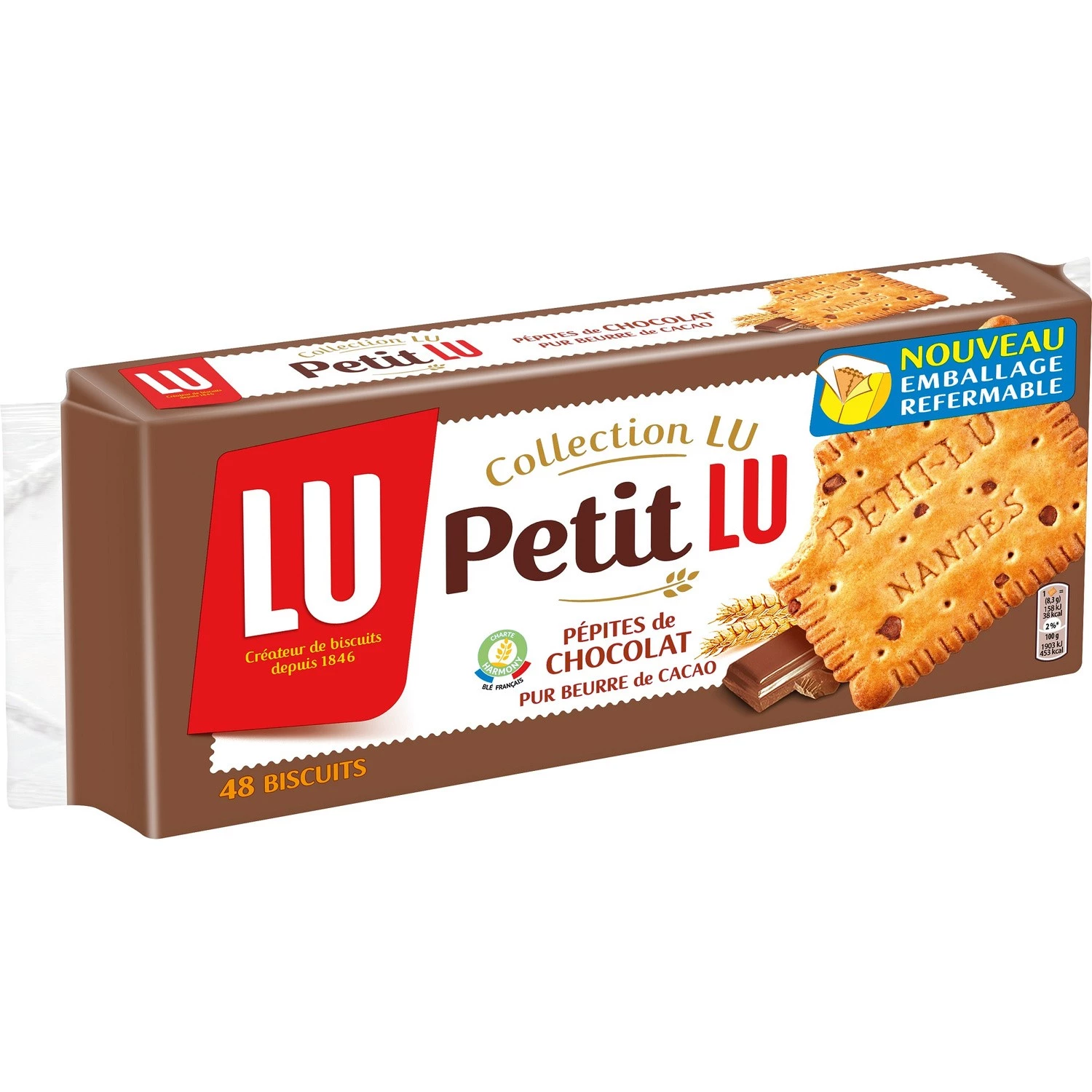 Petit Lu 巧克力片, 400g - LU
