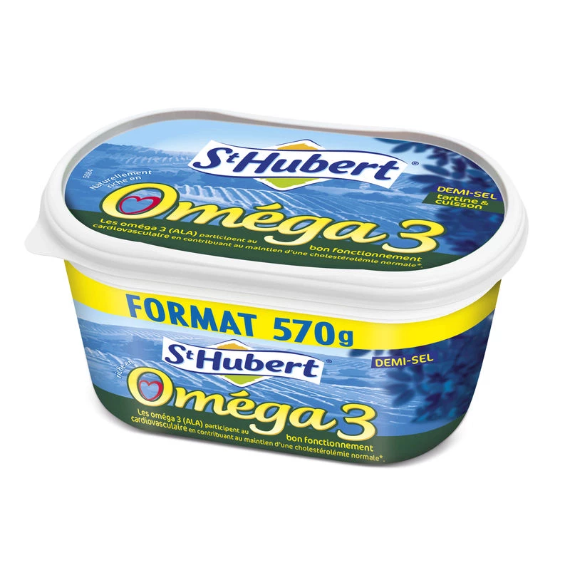 Margarine demi-sel oméga 3 570g -  ST HUBERT