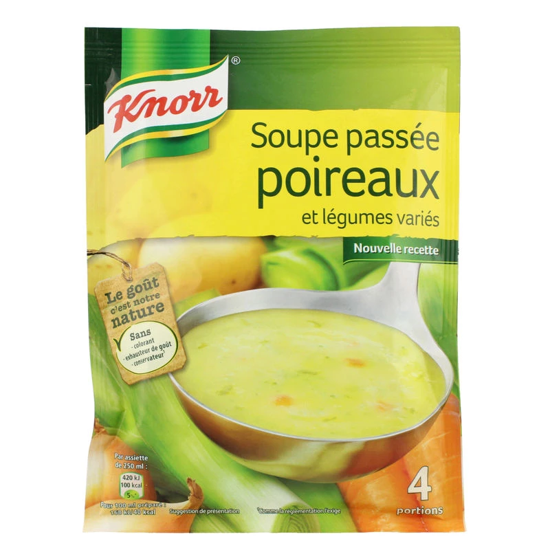 Soupe Poireaux et Légumes, 110g - KNORR