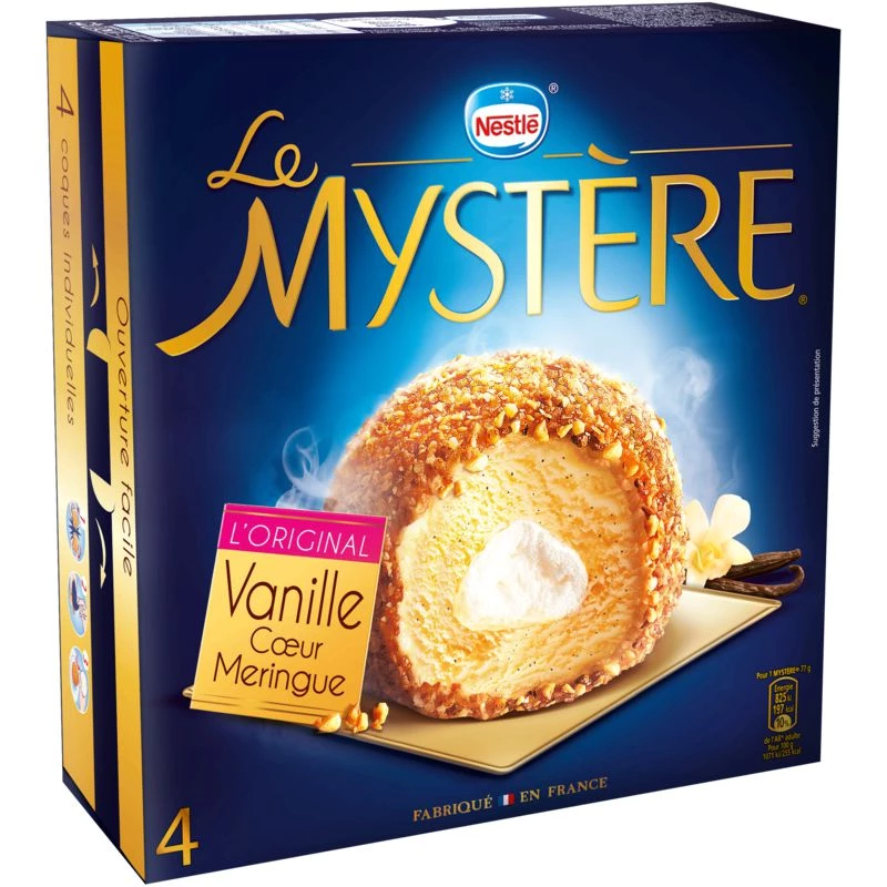 Dessert glacé vanille cœur meringue 309g - NESTLE