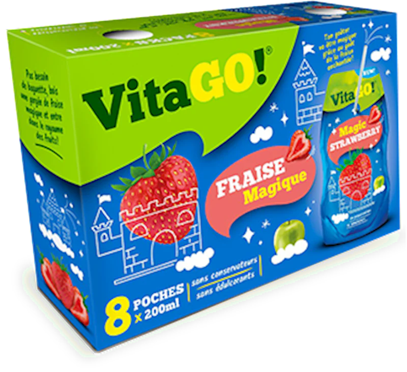 Refreshing Strawberry Drink 200ml - Vitago