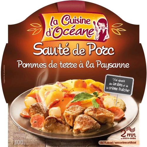 لحم الخنزير والبطاطس سوتيه 300 جرام - LA CUISINE D’OCÉANE