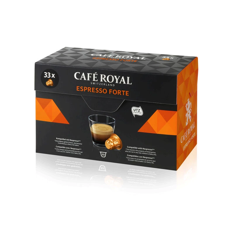Café Espresso forte capsules X33 - CAFE ROYAL