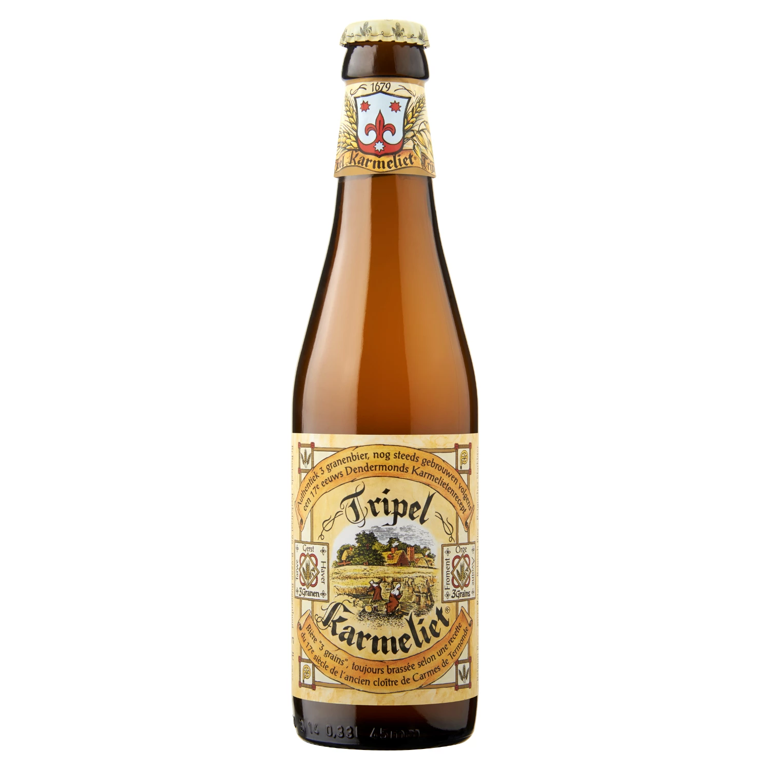 Бельгийское тройное светлое пиво, 8,4°, 33cl - KARMELIET