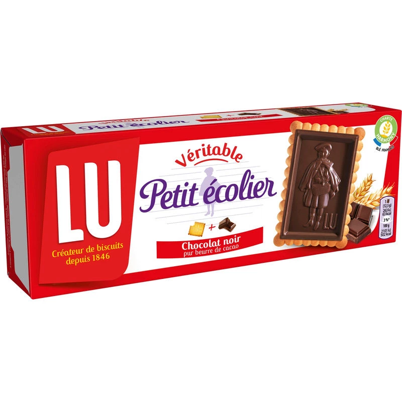 Biscuits Petit écolier Chocolat Noir 150g - LU