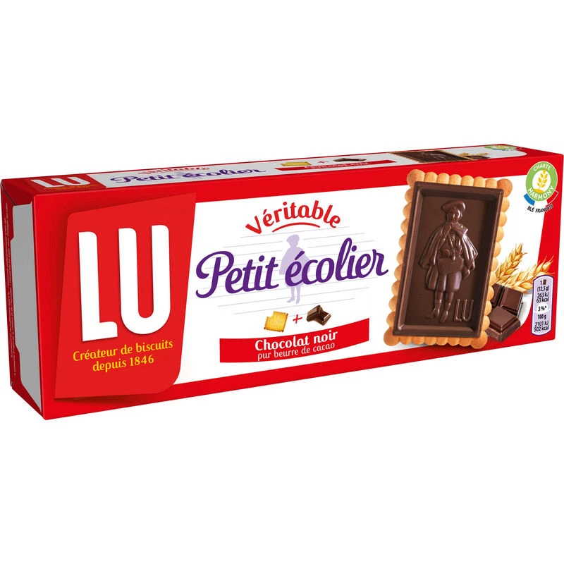 Kleine schooljongenskoekjes pure chocolade 150g - LU