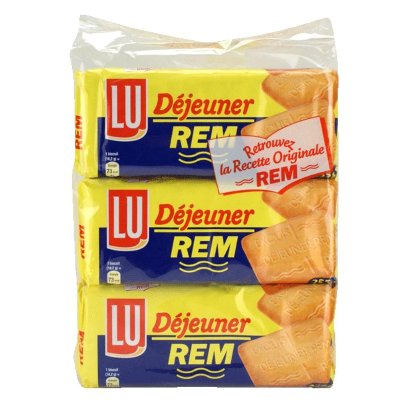 Biscoitos de Café da Manhã REM ​​3x255g - LU