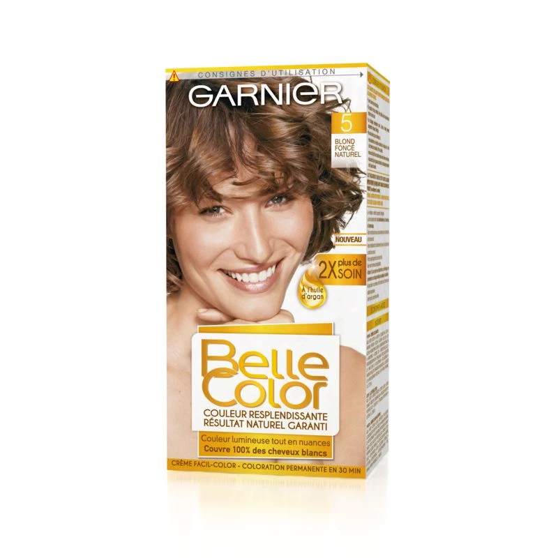 GARNIER BELLE COLOR COLORACIÓN PERMANENTE CREMA 5 RUBIO OSCURO