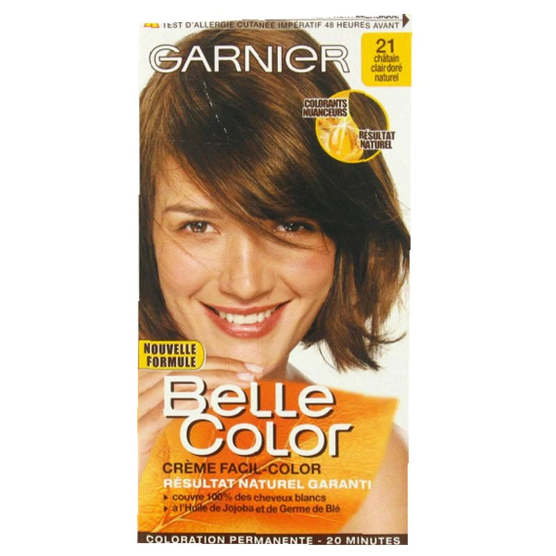 GARNIER BELLE COLOR COLORACIÓN PERMANENTE CREMA 21 MARRÓN DORADO CLARO