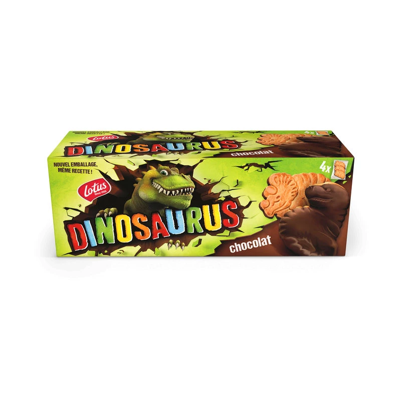 Biscoitos dinossauro chocolate amargo 225g - LOTUS