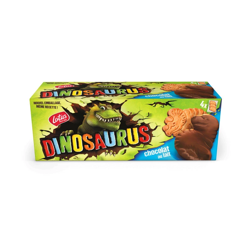 DINOSAURUS Original Milk chocolate 225g (4x3p) - LOTUS