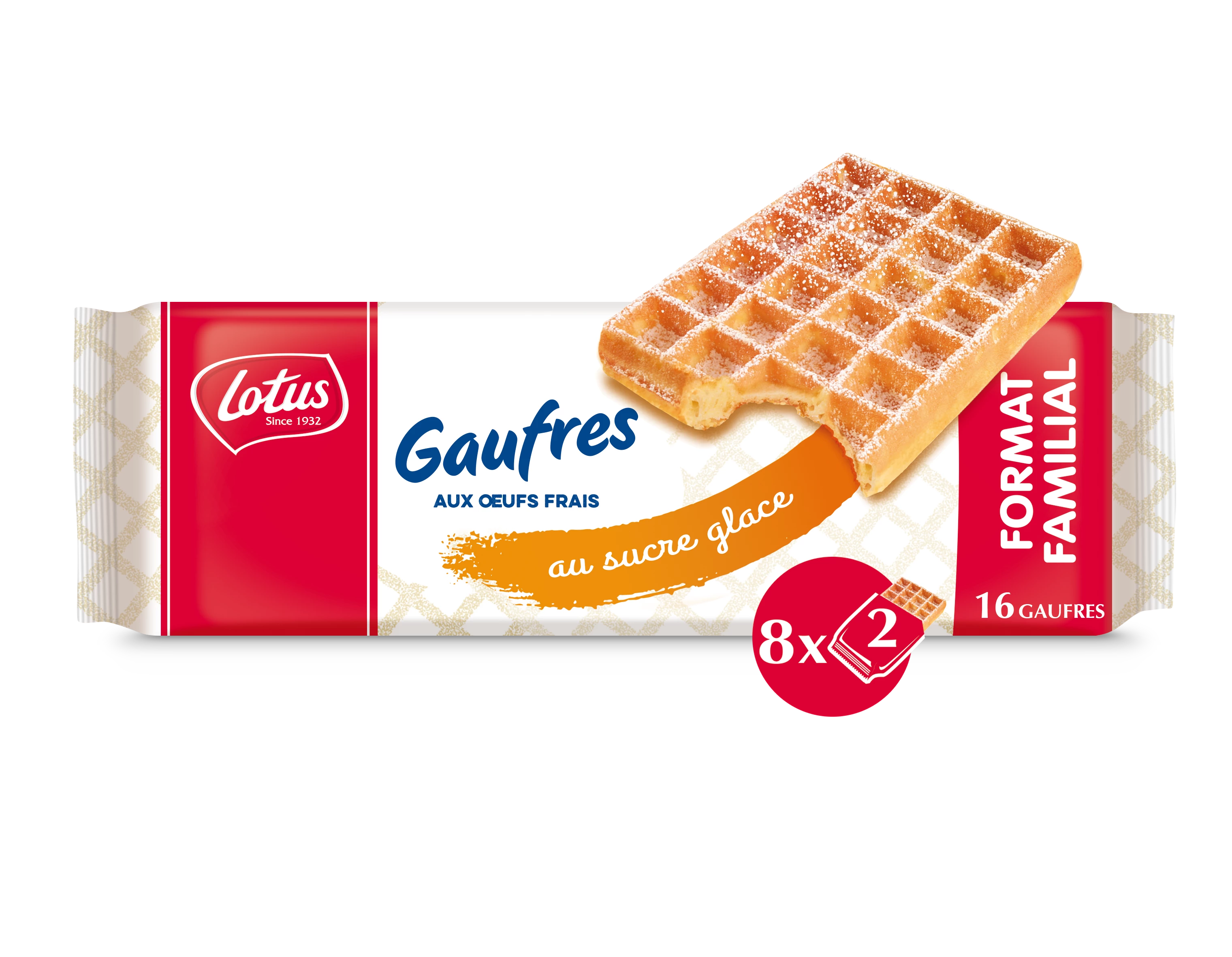 Waffle de Açúcar de Confeiteiro 371g - LOTUS