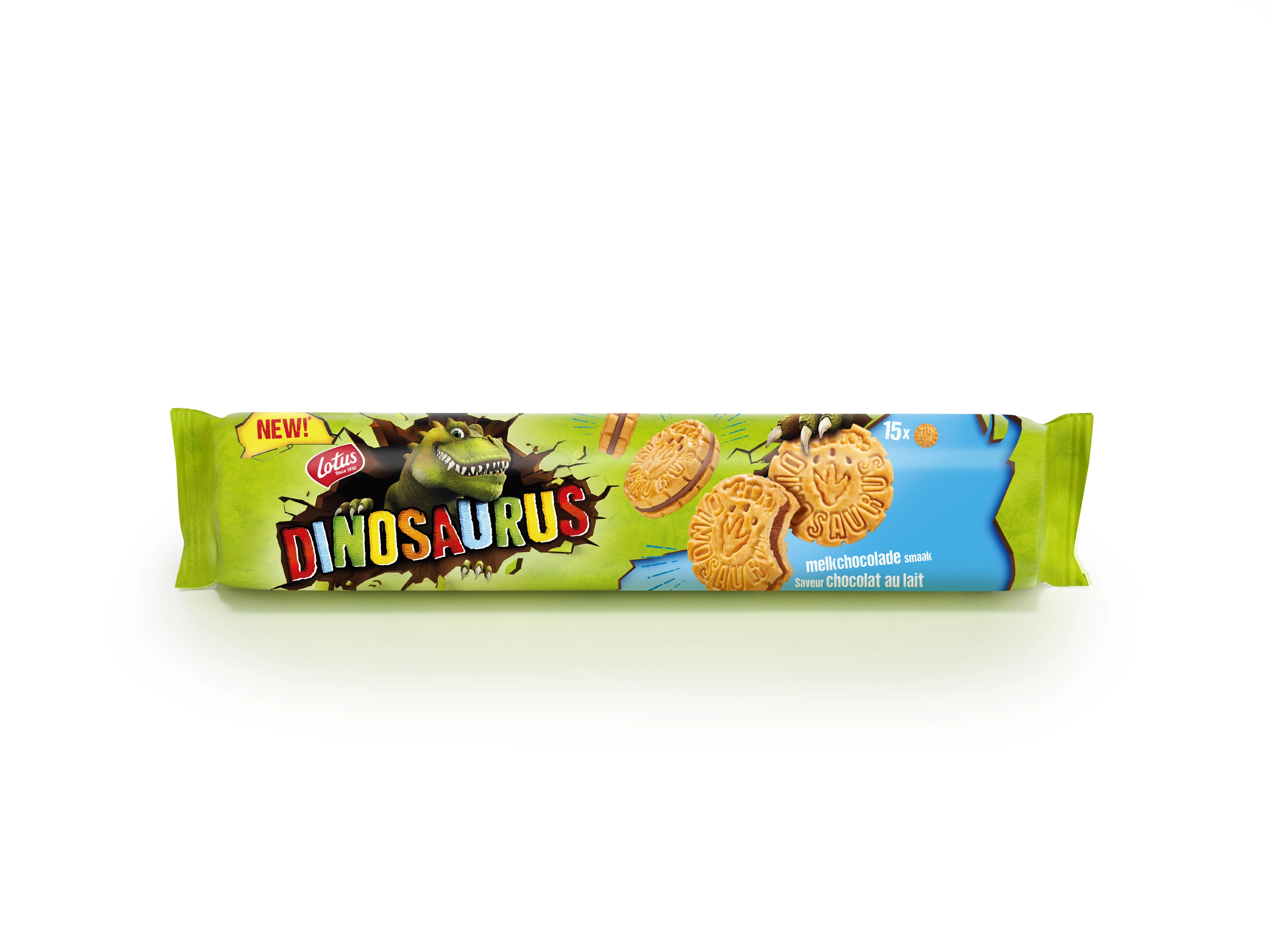 Dinosaurus Chocolademelk 150g - LOTUS BAKERIES