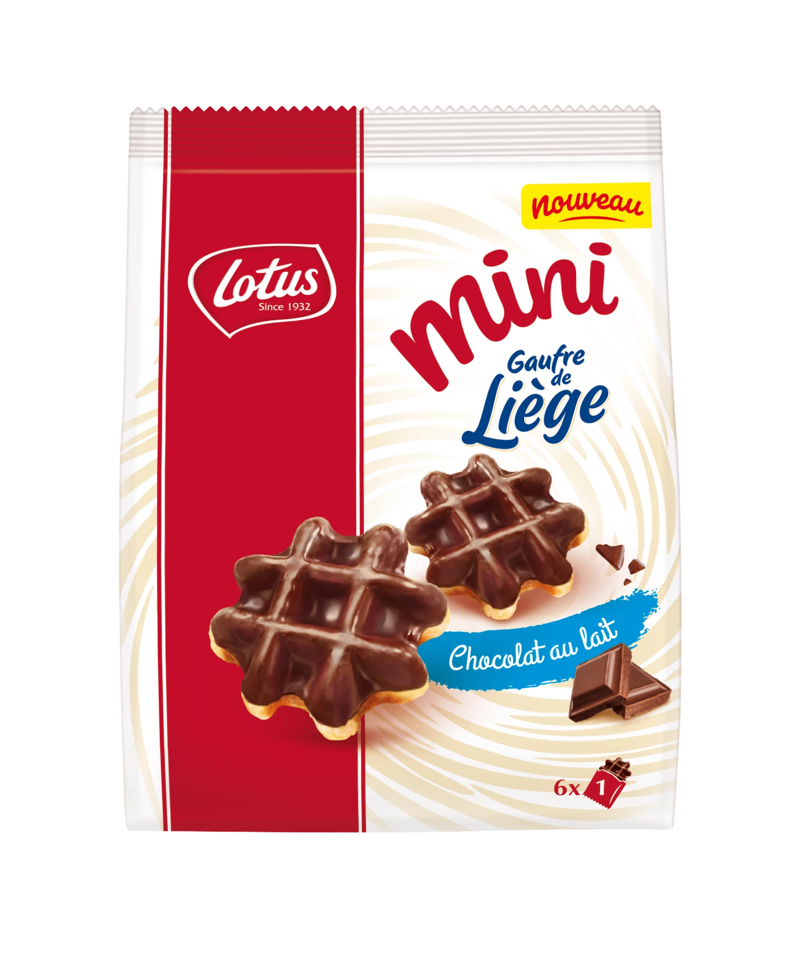 Lotus 6 Mini Milk Chocolate Waffle 190g - LOTUS