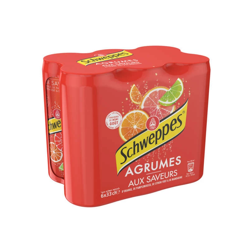 Refrigerante agrumes 6x33cl - SCHWEPPES