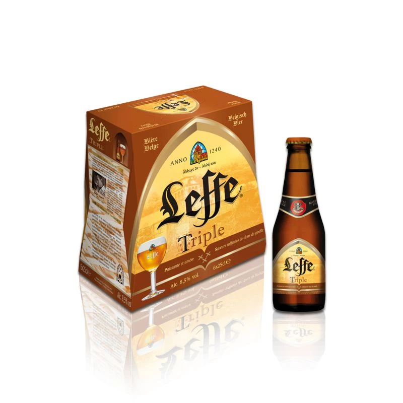 Cerveja Belga Tripla, 6x25cl - LEFFE