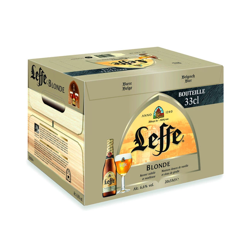 Bière Belge Blonde, 20x33 cl - LEFFE
