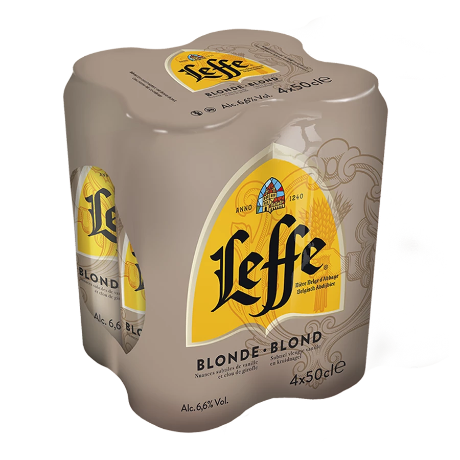 Birra Belga Bionda, 6,6°, 4x50cl - LEFFE