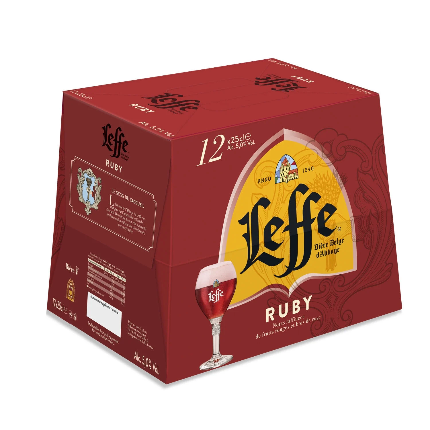Red Beer, 5°, 12x25cl - LEFFE