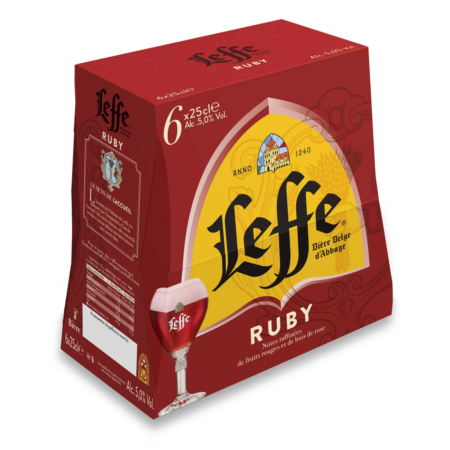 Red Beer, 5°, 6x25cl - LEFFE