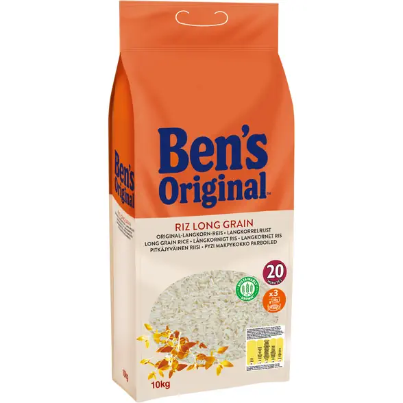 Riz  Long Etuve 20min Sac 10kg - BEN'S ORIGINAL