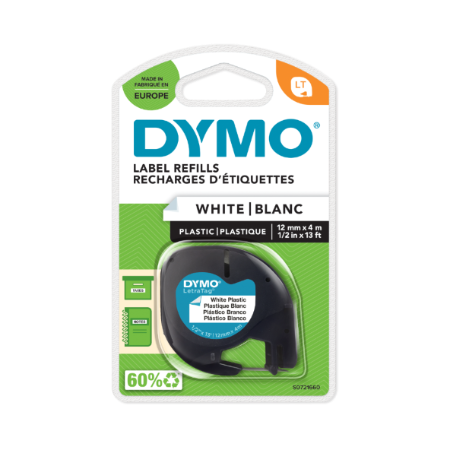 Ruban Dymo Lt Plastique Blanc