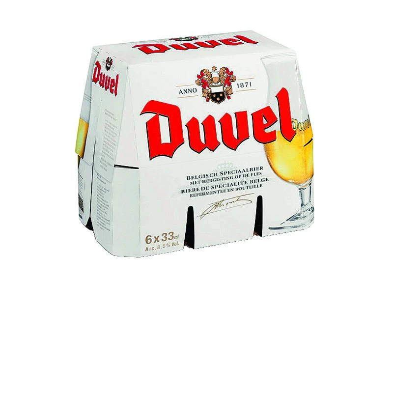 البيرة البلجيكية المتخصصة، 8.5 درجة، 6 × 33 سنتيلتر - DUVEL