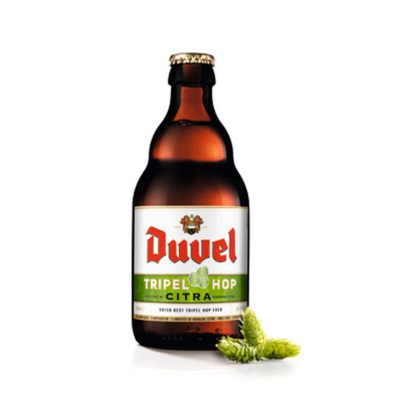 Tripel Hop Citra Blonde Bier, 9,5°, 33cl - DUVEL