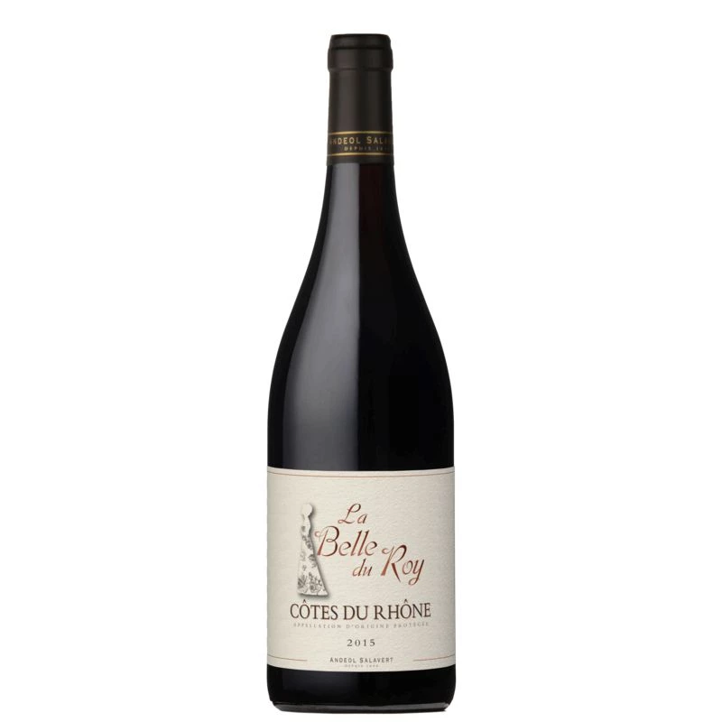 Vin Rouge Côtes du Rhône, 12°, 75cl - LA BELLE DU ROY