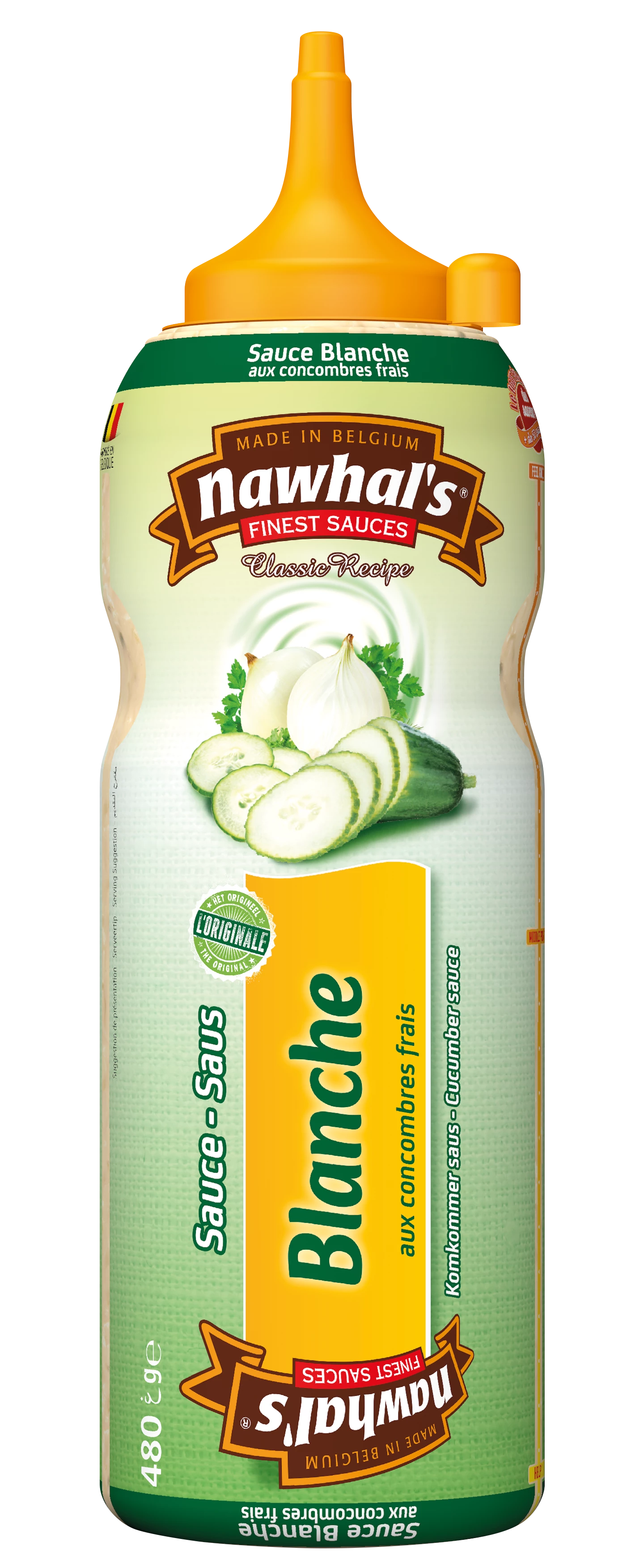Sauce Blanche Aux Concombres 480gr / 500ml - NAWHAL'S