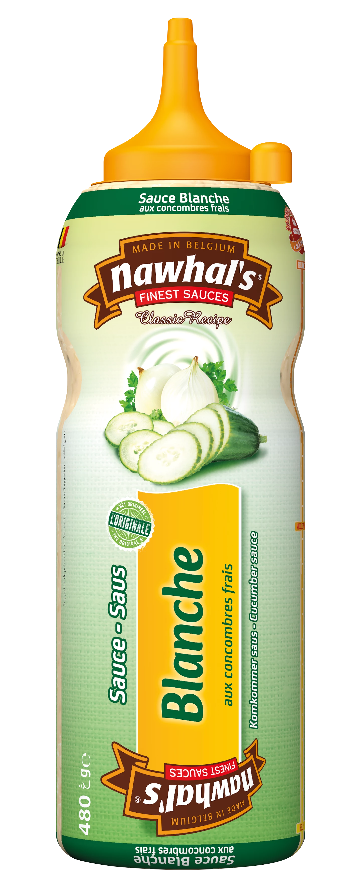 Salsa de Pepino Blanco 480gr/500ml - NAWHAL'S