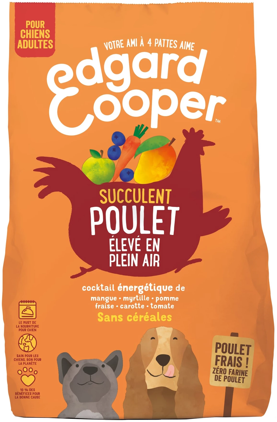 Grain-Free Chicken Adult Dog Food 1kg - Edgard Cooper