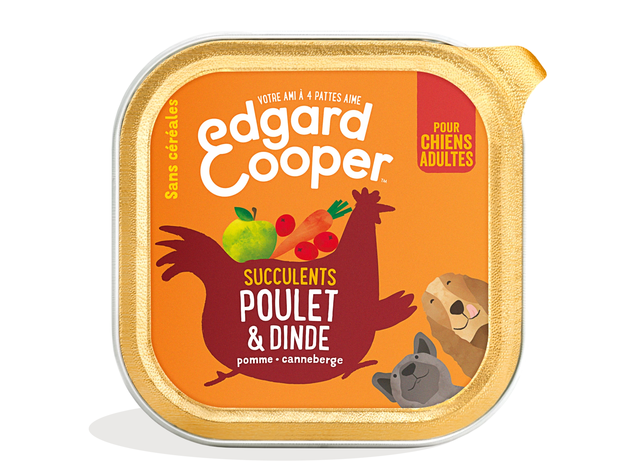 Chicken and Turkey Adult Dog Pâté 100g - Edgard Cooper