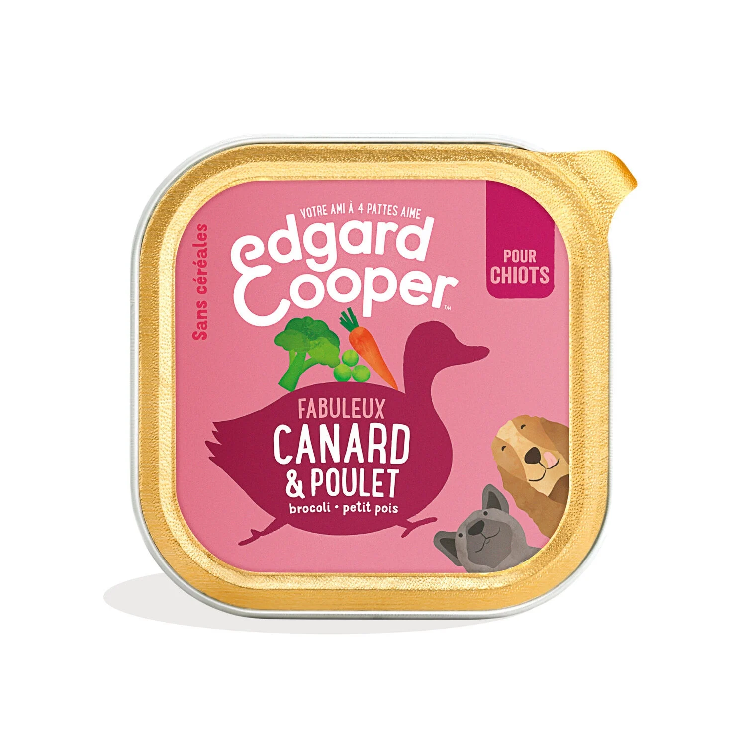 Junior Dog Pâté With Duck, Chicken & Vegetables Grain Free 300g - Edgard Cooper
