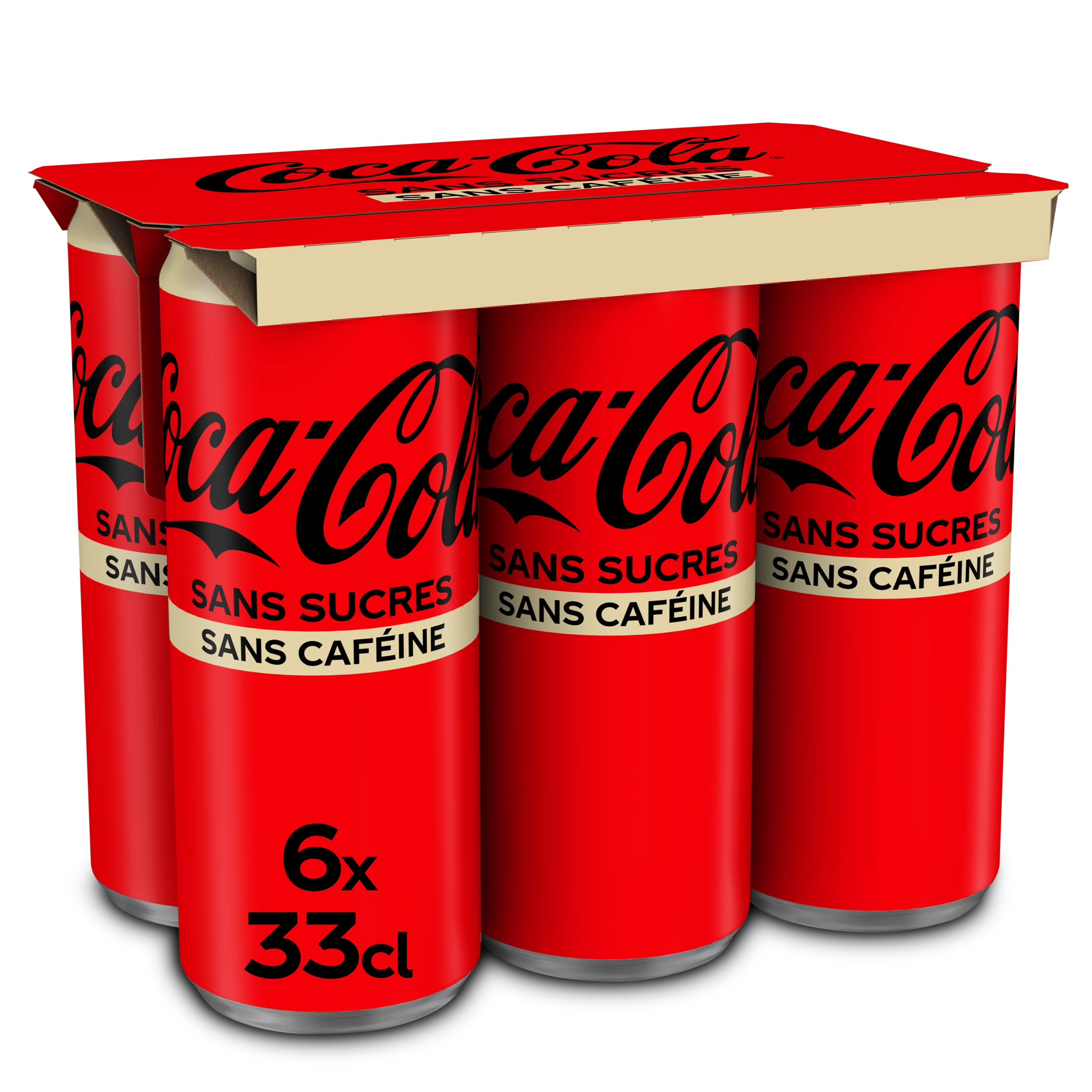 Soda without sugars without caffeine 6x33cl - COCA-COLA