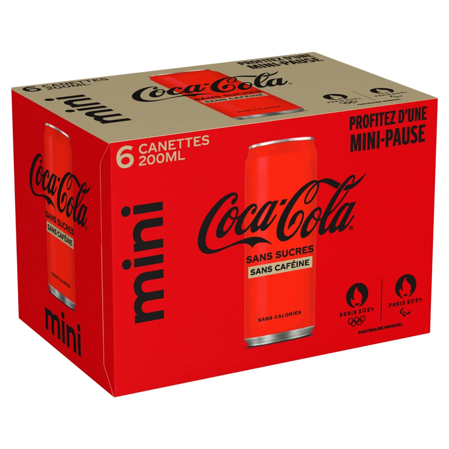 Soda Senza Zuccheri Senza Caffeina mini 6x20cl - Coca-cola