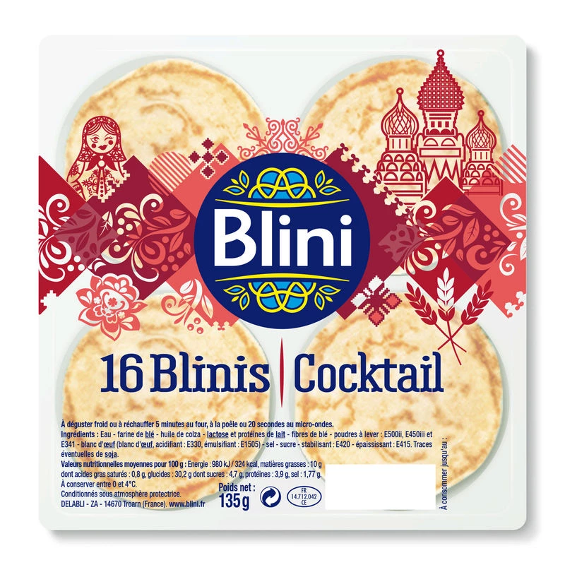 Blinis Cocktail X16 135g