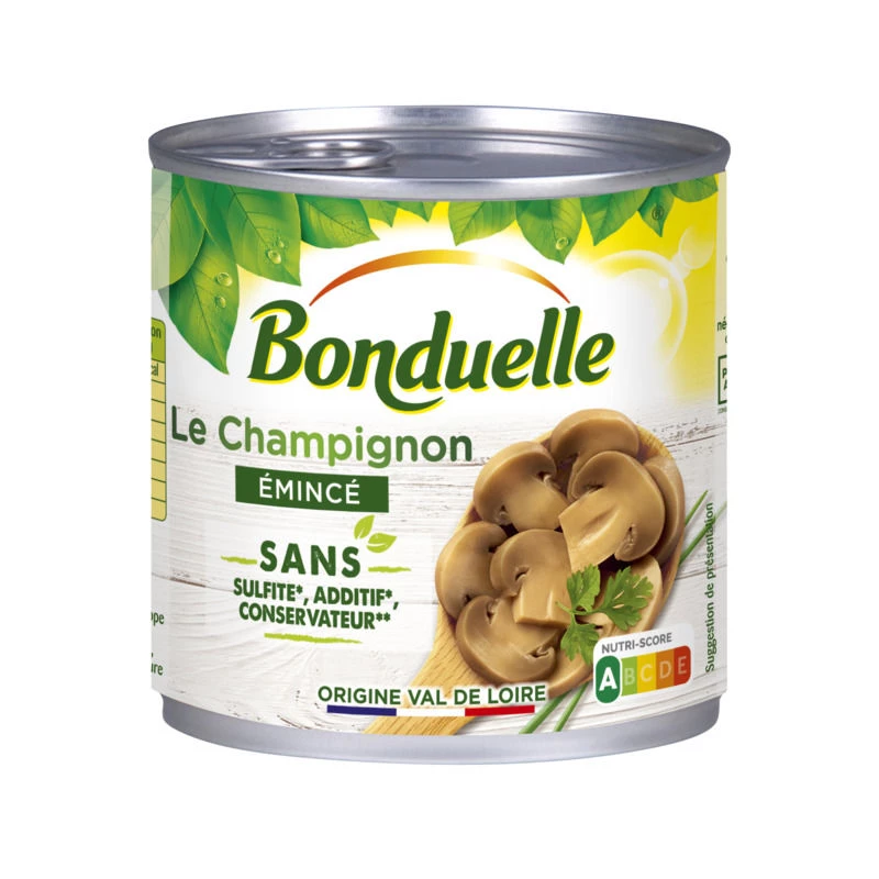 Champignons Emincés Sans Sulfite et Sans Additif, 230g -  BONDUELLE