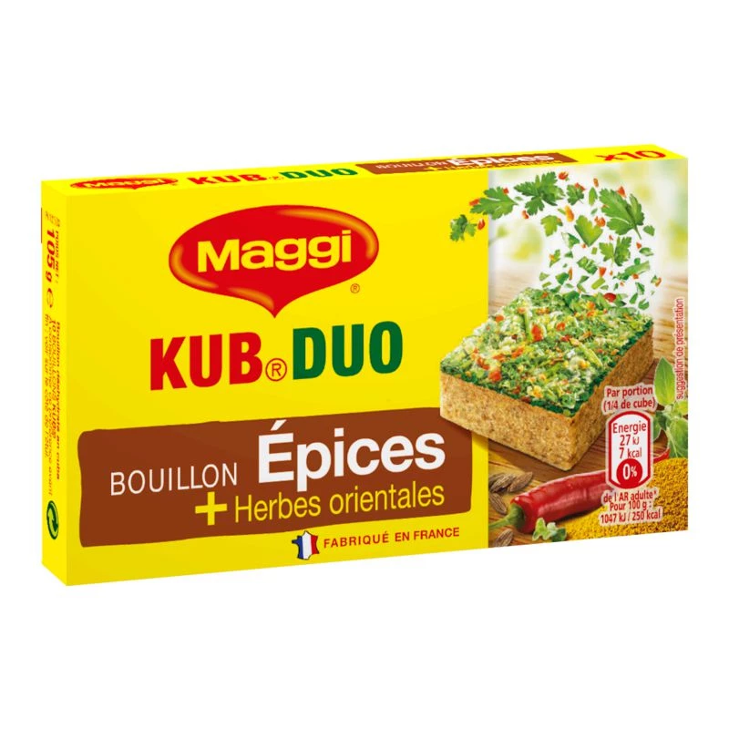 Bouillon Kub Duo Épices Orientales, 105g - MAGGI
