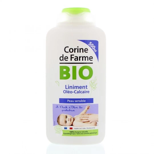 Liniment oléo-calcaire peau sensible Bio 500ml - CORINE DE FARME