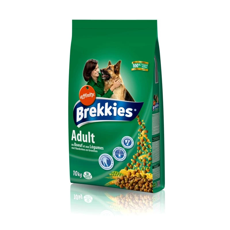 Comida para cães bife multicroc 10 kg - BREKKIES