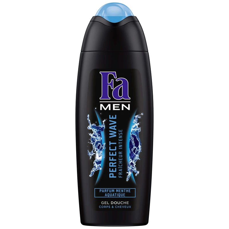 Perfect wave shower gel aquatic mint scent 250ml - FA MEN