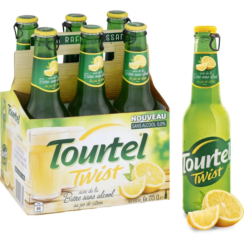 Twist Citron Bière Sans Alcool 6x27.5cl - TOURTEL