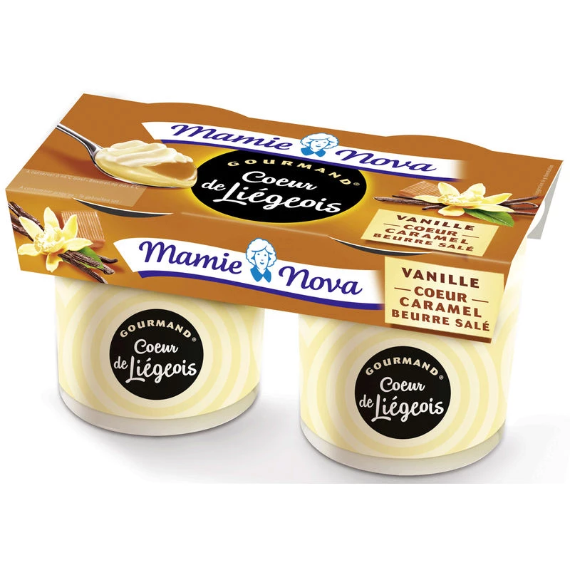 Liegeois Vanilla Heart Caramel 2x - MAMIE NOVA