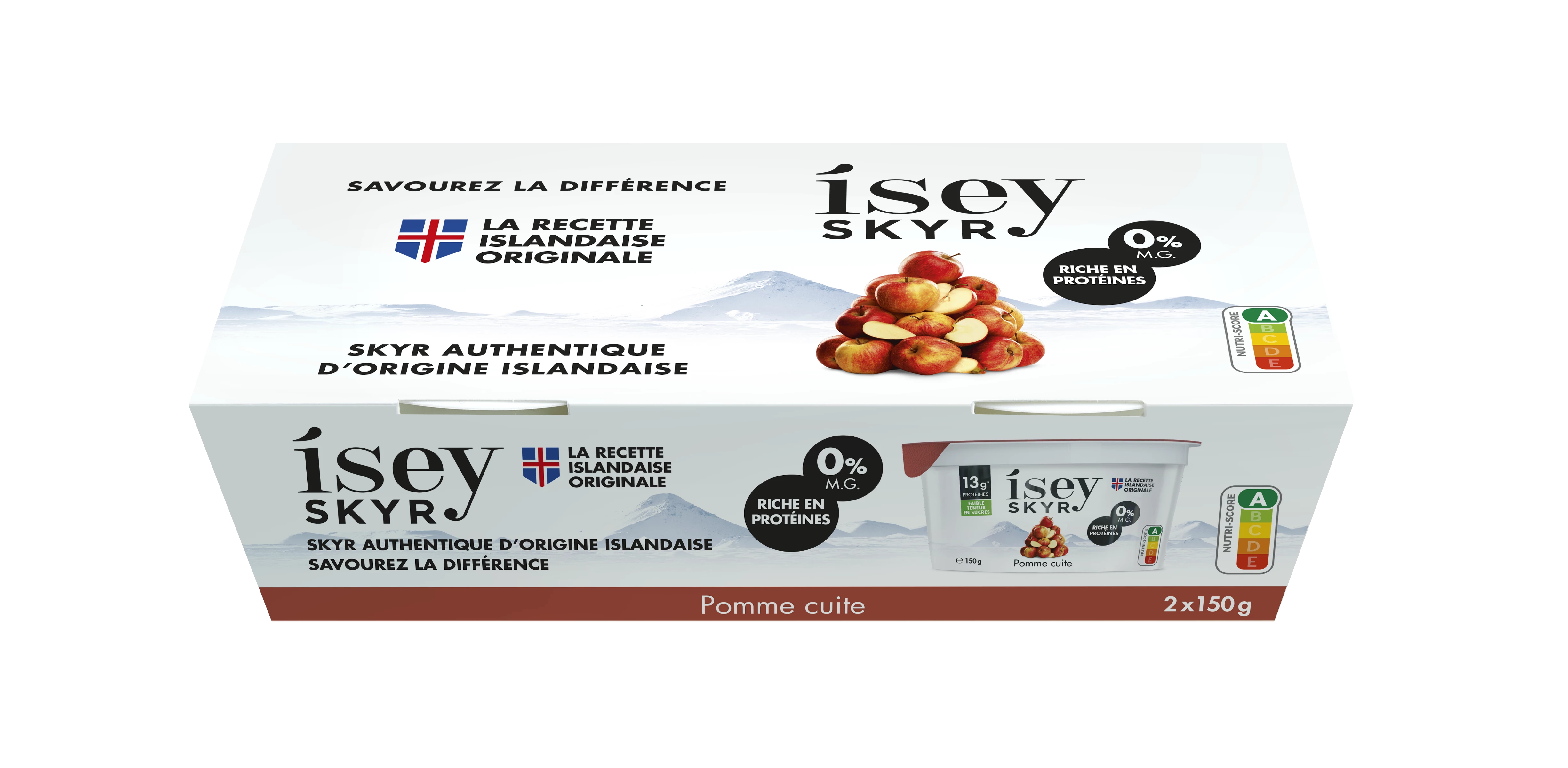 Isey Skyr Pot Pom Cuite 2x150g