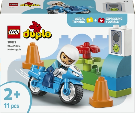 La Moto De Police Bleue