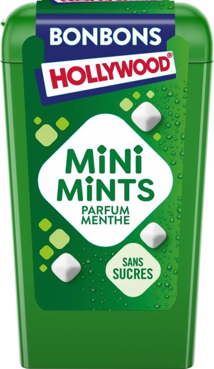 Bonbon Mini Mints Parfum Menthe; Sans Sucres; 12;5g - HOLLYWOOD