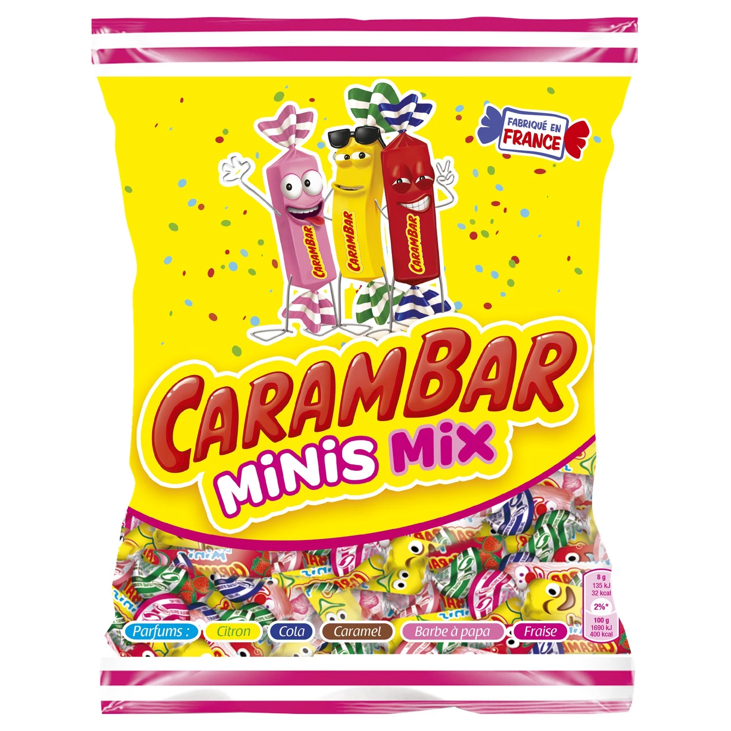 Caramelos mini mix 220g - CARAMBAR
